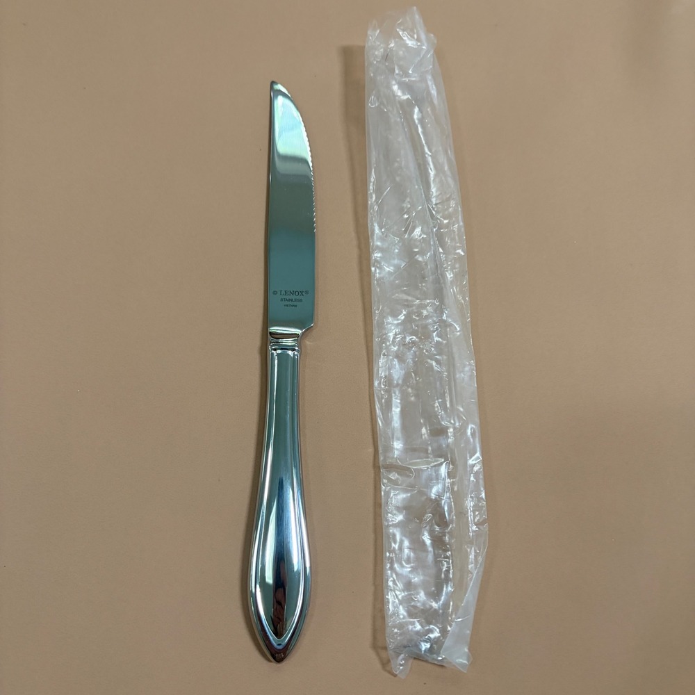 Lenox Hayden Steak Knife Stainless Steel Serrated Glossy Flatware Replacement